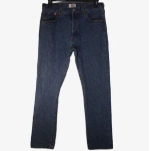 Levi's 501 Straight Leg Button Fly Jeans 34x34 100% Cotton WPL423 Medium Wash